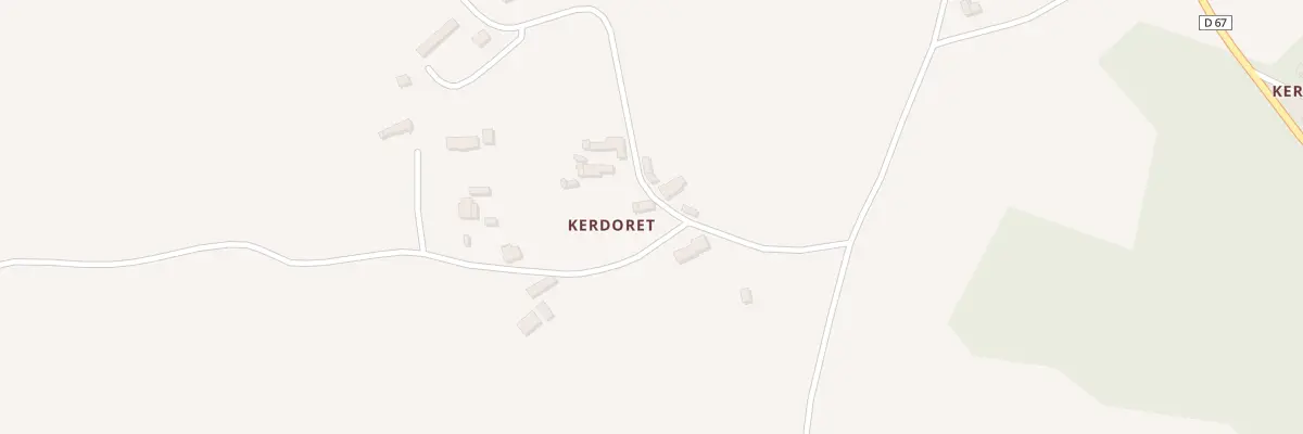 Plan du 8 Kerdoret à Gommenec’h