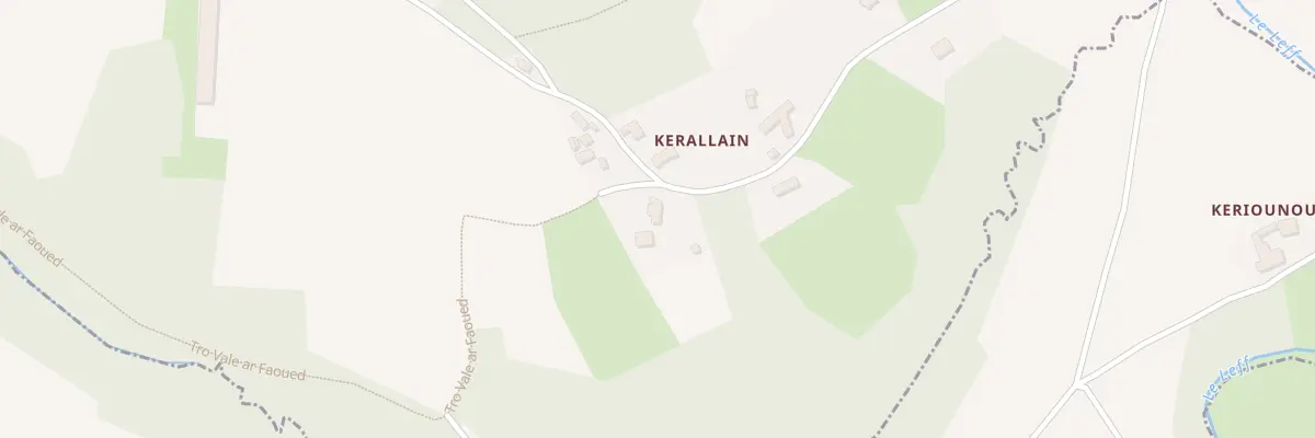 Plan du 6 Kerallain au Faouët
