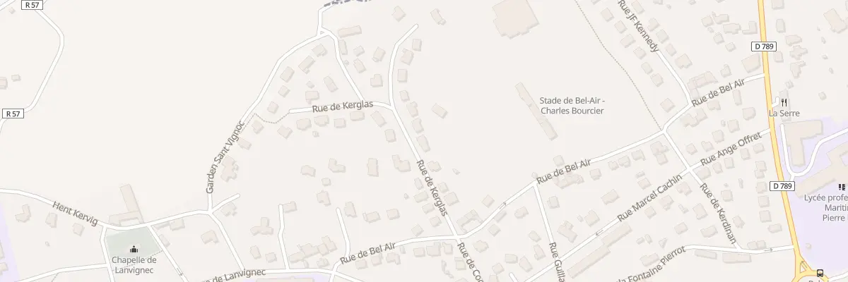 Plan du 10 Rue de Kerglas à Paimpol