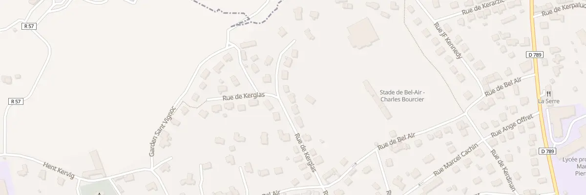 Plan du 16 Rue de Kerglas à Paimpol