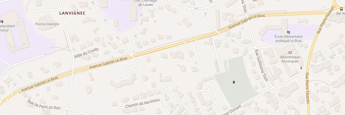 Plan du 11 Av Gabriel le Bras à Paimpol