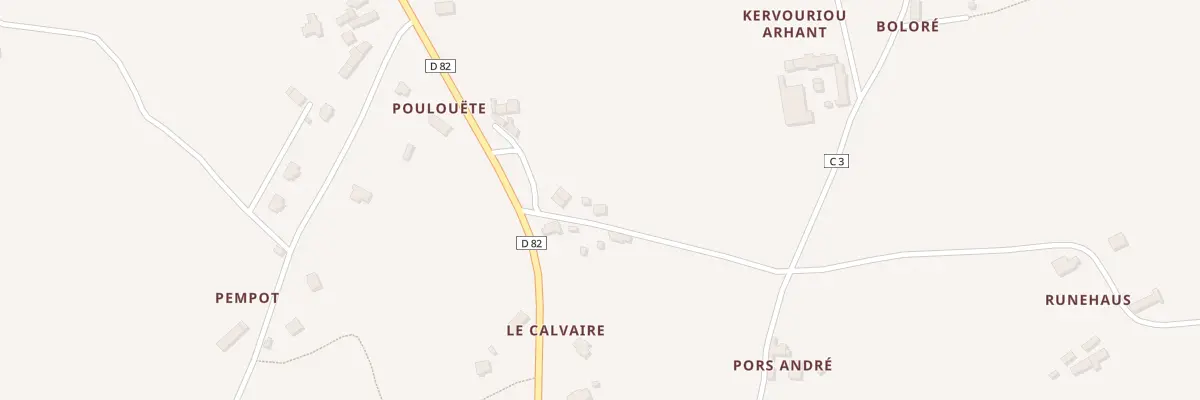 Plan du 3 Traverse du Calvaire à Yvias