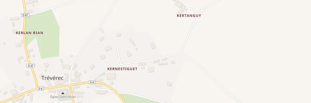 Plan du 5034 Kernestiguet à Trévérec
