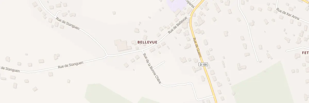 Plan du 9 Rue de Bellevue à Malguénac