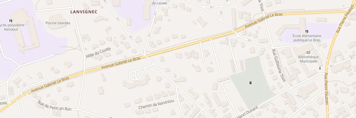 Plan du 11B Av Gabriel le Bras à Paimpol