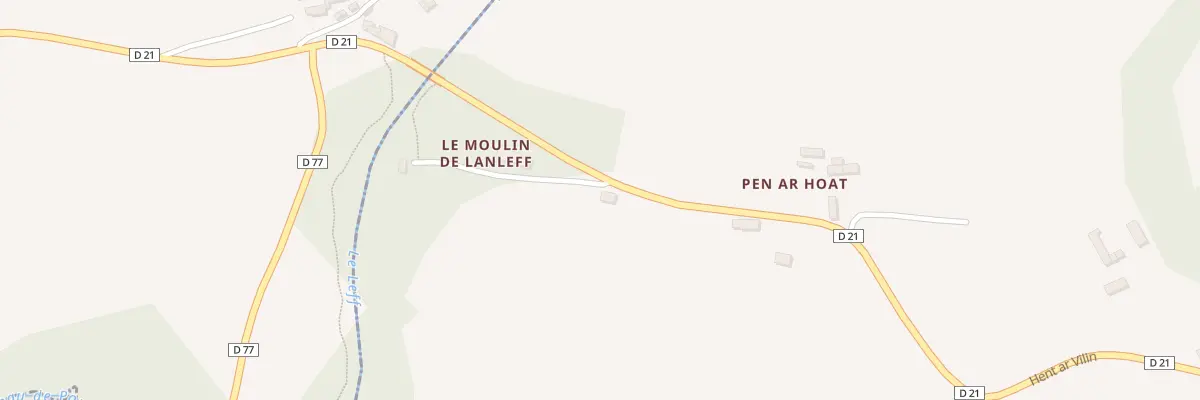 Plan du 7 Hent Ar Vilin à Lanleff