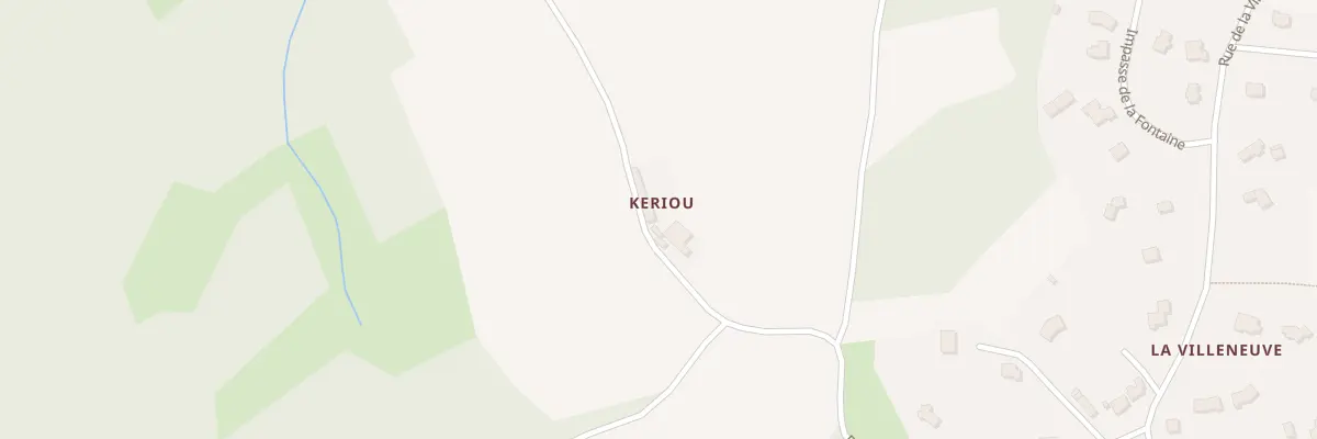 Plan du 5044 Keriou à Lanrodec