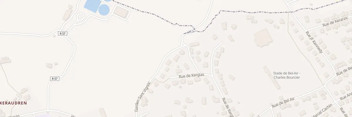 Plan du 37 Rue de Kerglas à Paimpol