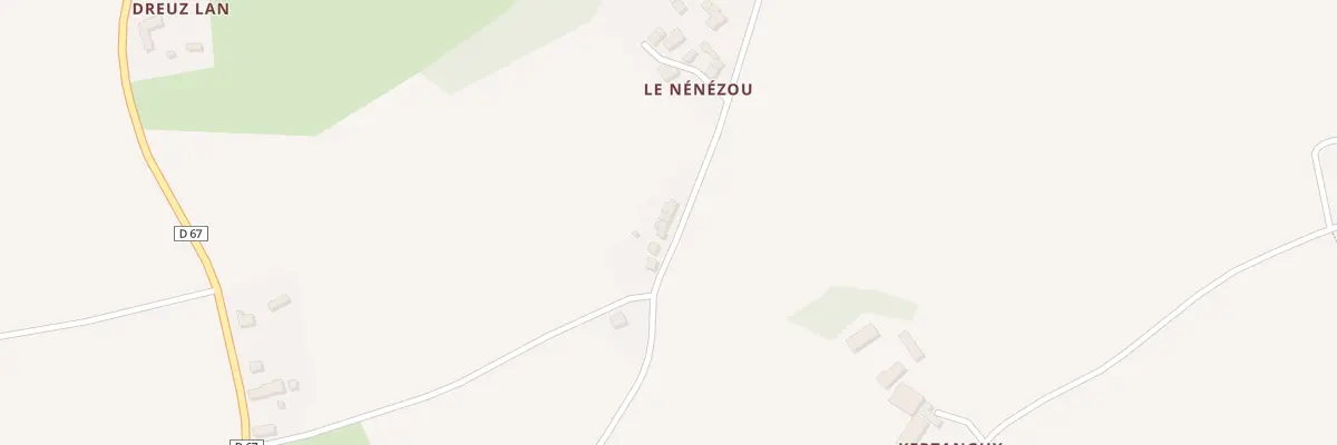 Plan du 5040 Le Nenezou à Trévérec