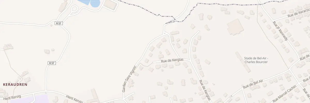Plan du 31 Rue de Kerglas à Paimpol