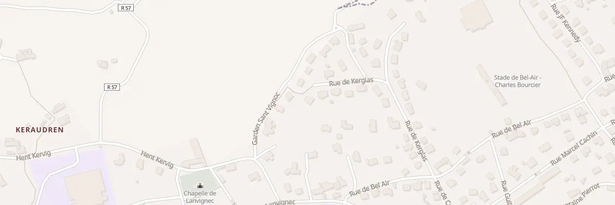 Plan du 23 Rue de Kerglas à Paimpol