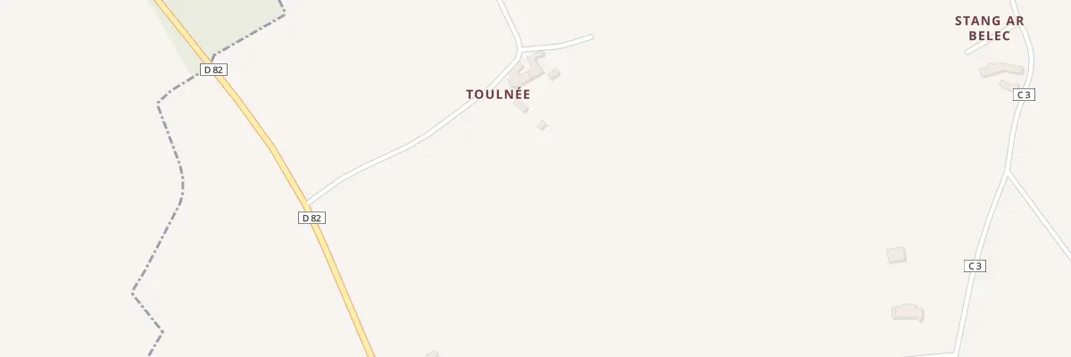 Plan du 2 Rte Toullnez à Yvias