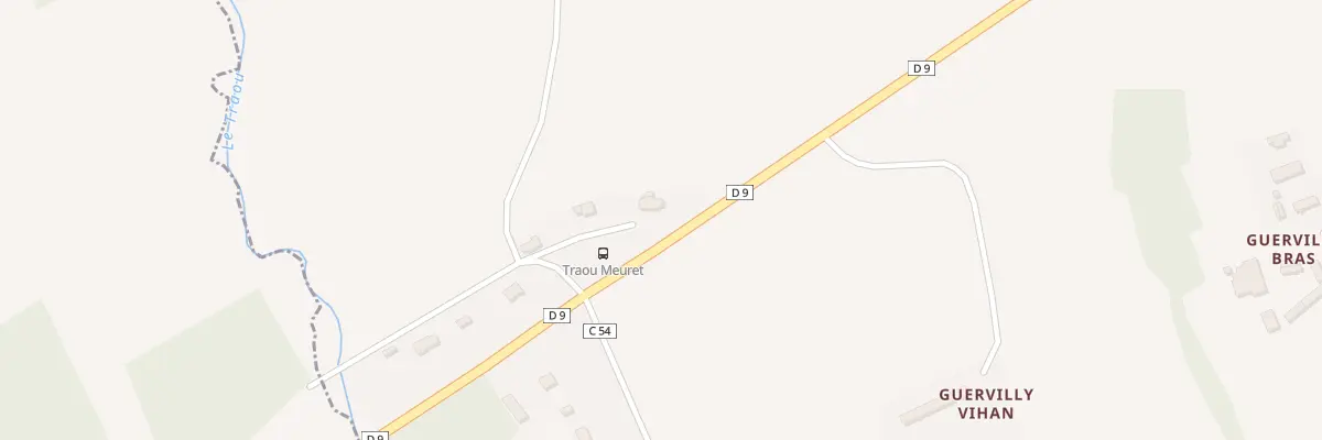 Plan du 2590 Traou Meuret à Goudelin