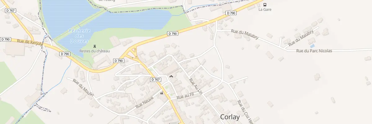 Plan du 4 Rue des Fontaines à Corlay