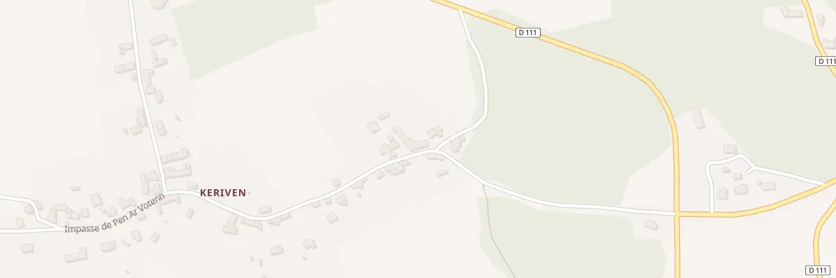Plan du 6 Keriven à Caurel