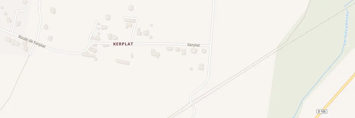 Plan du 34 Vge de Kerplat à Ploemel