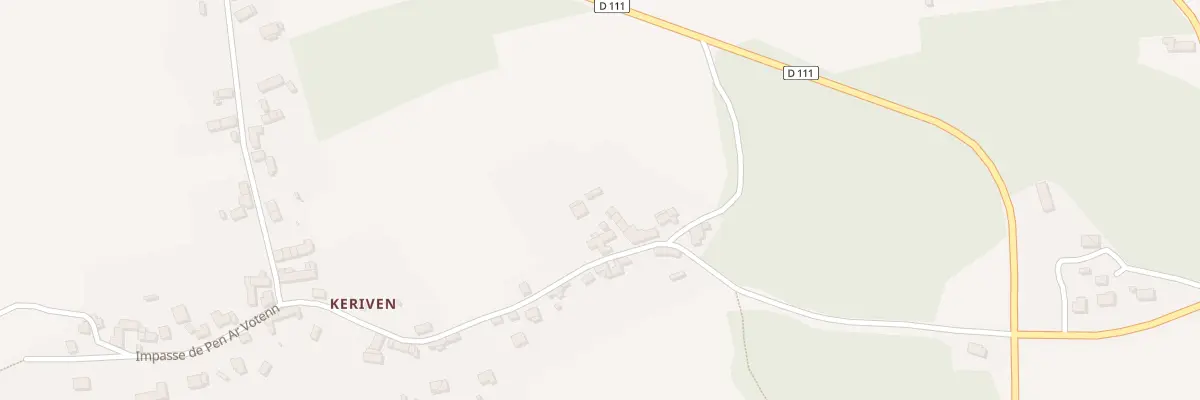 Plan du 8B Keriven à Caurel