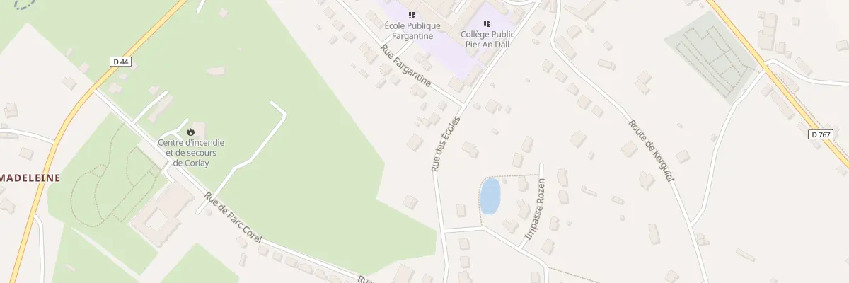 Plan du 10 Rue des Ecoles à Corlay