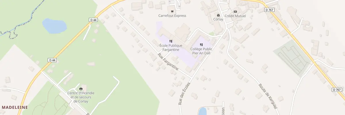 Plan du 4 Rue Fargantine à Corlay