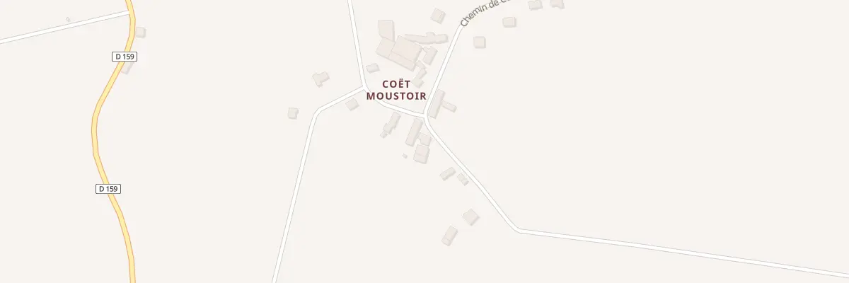 Plan du 43 Coët Moustoir à Cléguérec