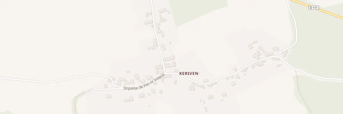 Plan du 28B Keriven à Caurel
