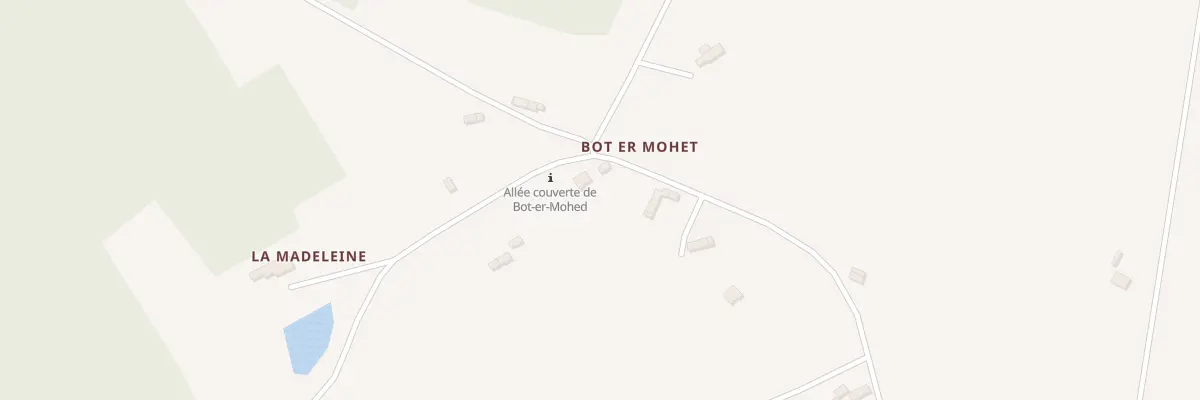 Plan du 14 Bot Er Mohet à Cléguérec