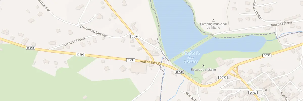 Plan du 2 Rue de l’Hippodrome au Haut-Corlay