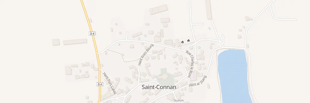 Plan du 14 Hent Kreiz Bourg à Saint-Connan