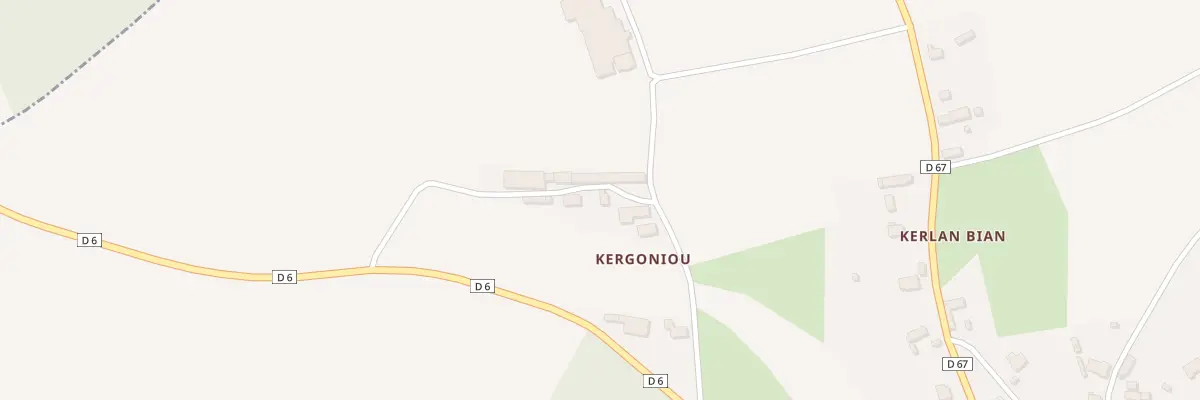 Plan du 5019 Kergoniou à Trévérec