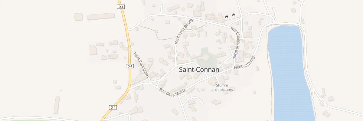 Plan du 1 Rue de l’Eglise à Saint-Connan