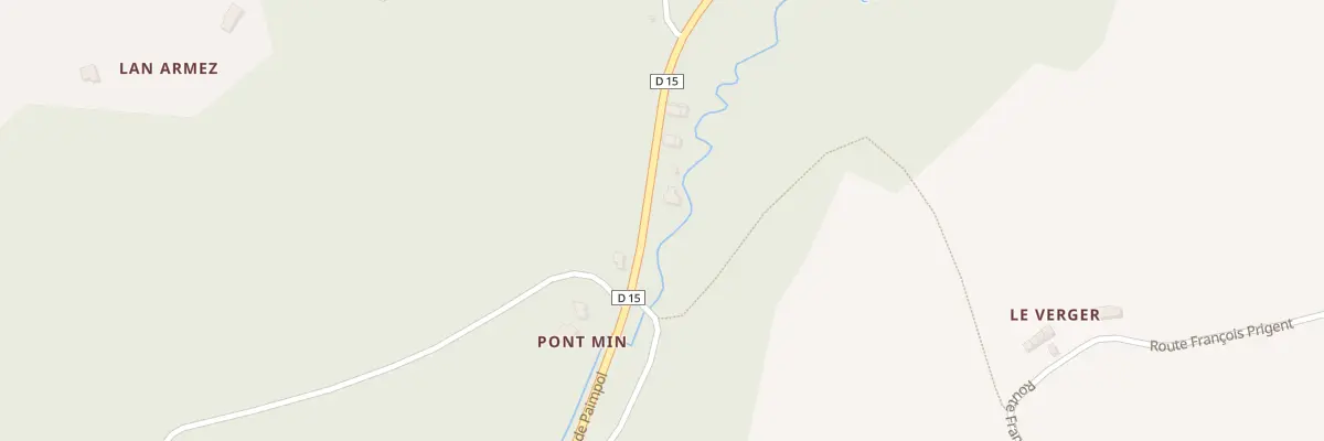Plan du 1 Rte de Pont Min à Plourivo