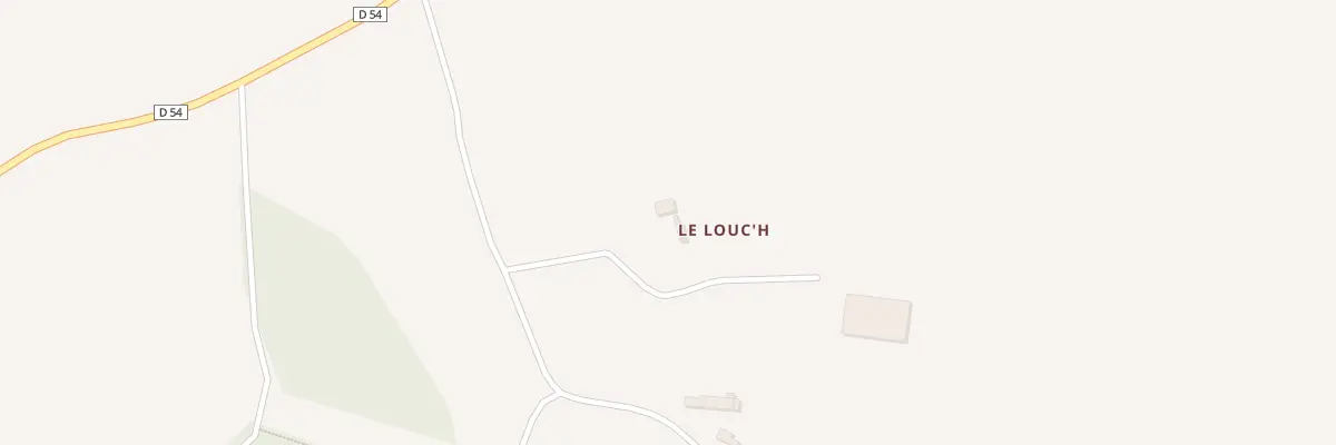 Plan du 1 Le Lourch à Gommenec’h