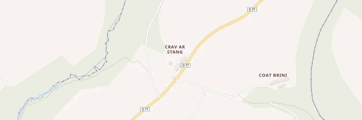 Plan du 3 Crav ar Stang au Faouët