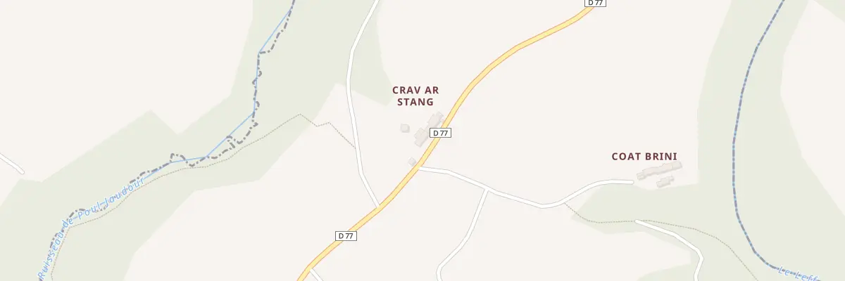 Plan du 1 Crav ar Stang au Faouët
