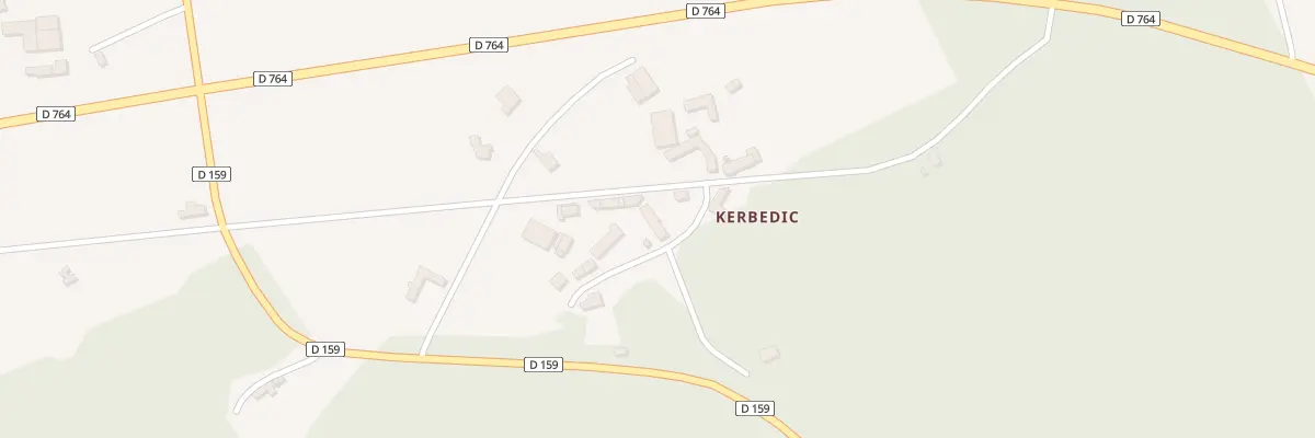 Plan du 25 Kerbedic à Cléguérec