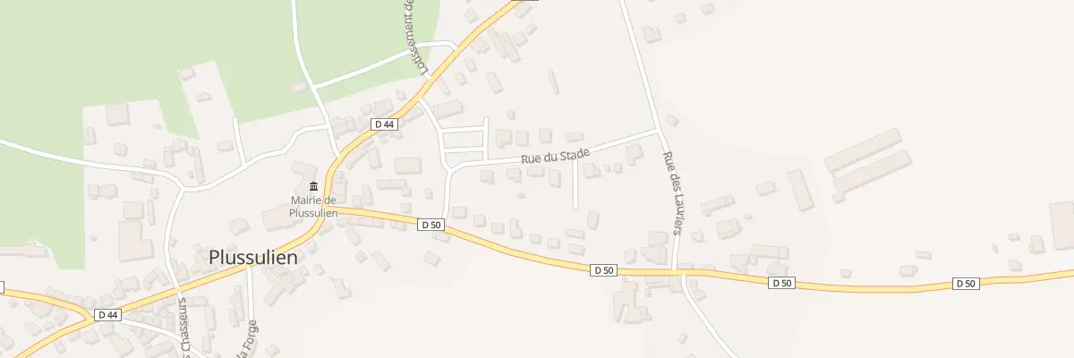 Plan du 6 Rue du Stade à Plussulien