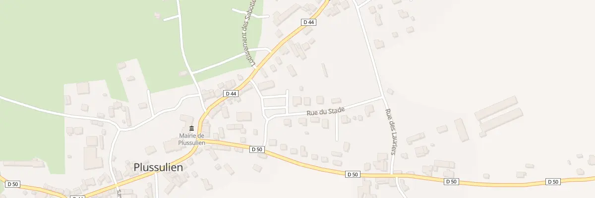 Plan du 1 Rue du Stade à Plussulien