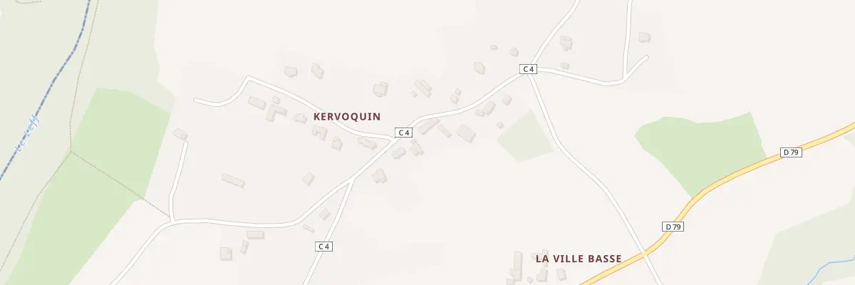 Plan du 11 Kervoquin à Yvias