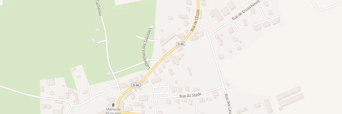 Plan du 10 Rue de l’Ecole à Plussulien