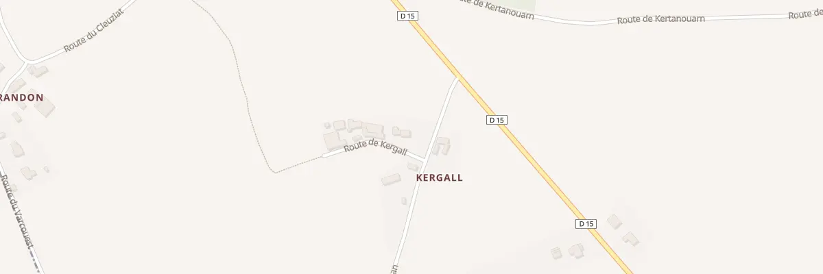 Plan du 6638 Rte de Kergall à Ploubazlanec
