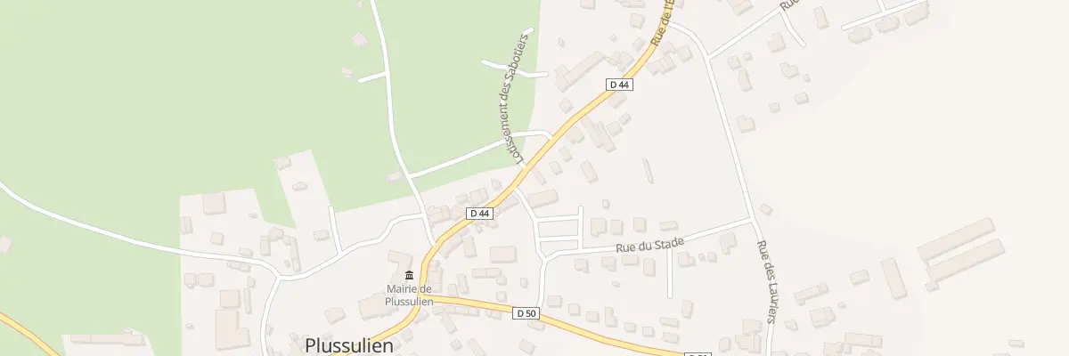 Plan du 2 Rue de l’Ecole à Plussulien