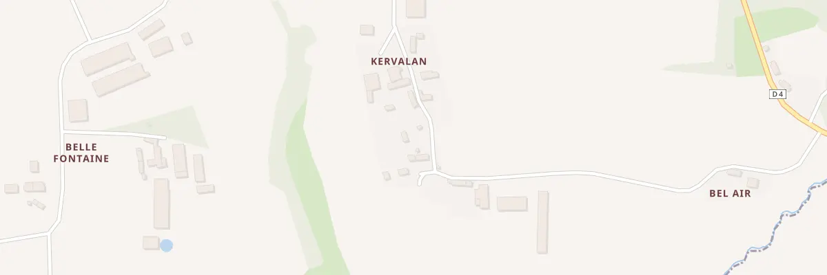 Plan du 6 Kervelan à Saint-Péver