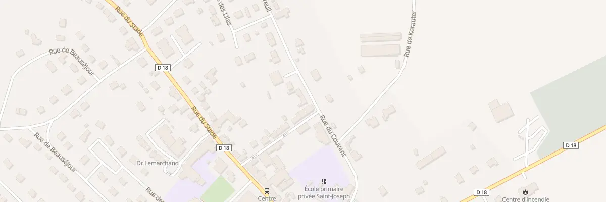 Plan du 2 Rue du Breuil à Cléguérec