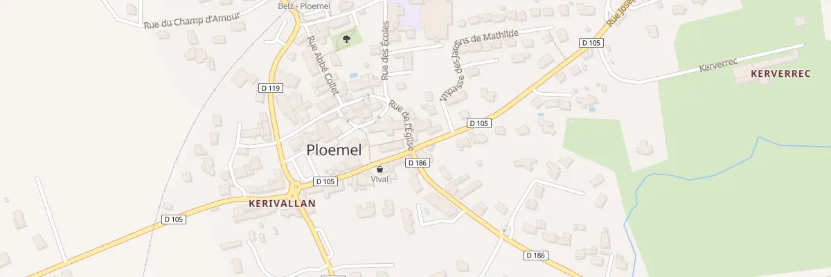 Plan du 2 Rue de l’Eglise à Ploemel