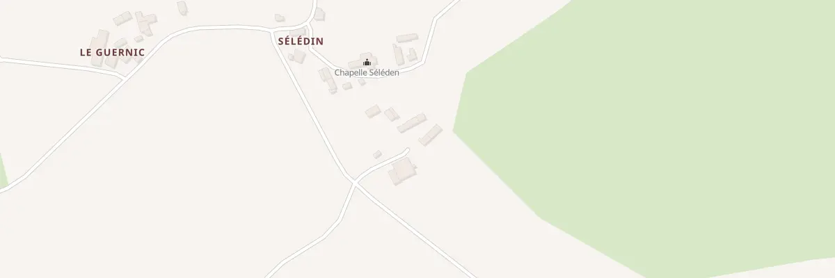 Plan du 4 Sélédin à Plussulien