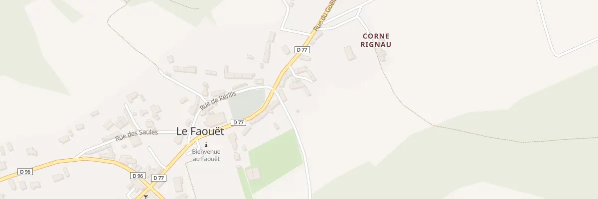 Plan du 12 Rue du Goëlo au Faouët