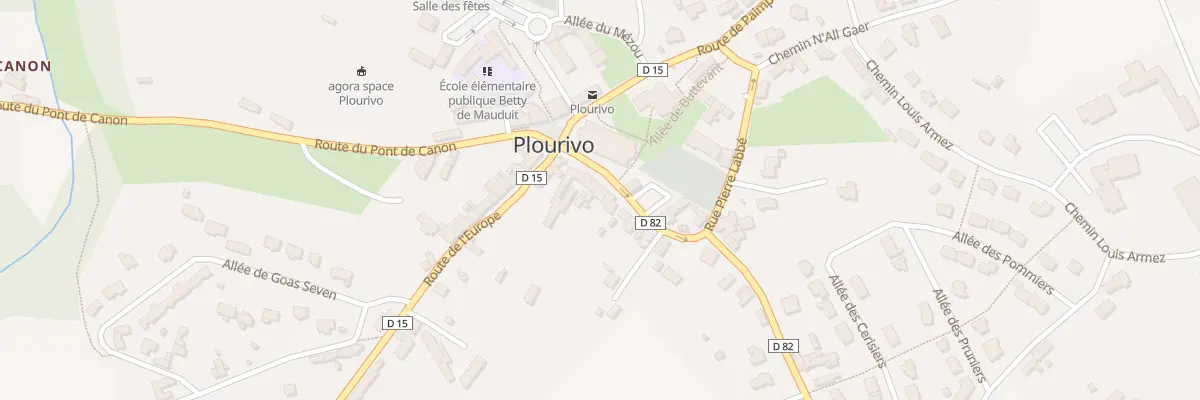 Plan du 9 Rue Yves Marie Lagadec à Plourivo