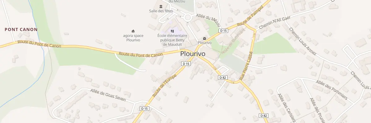 Plan du 1B Rte de l’Europe à Plourivo