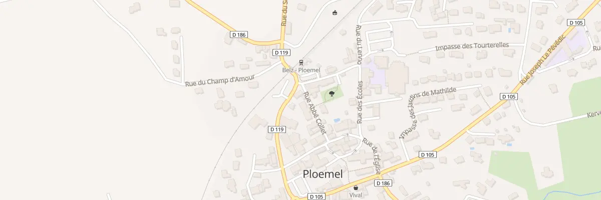 Plan du 2 Rue Abbe Collet à Ploemel