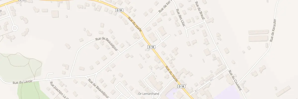 Plan du 30 Rue du Stade à Cléguérec